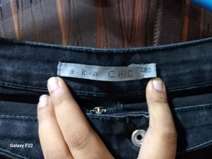 Aka Chic High Waisted Black Denim Jeans