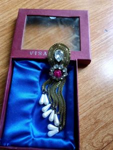 Vintage Beaded Brooch