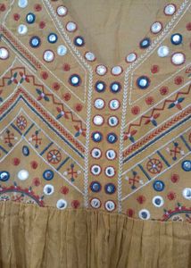 Gown Dress With Mirror Work