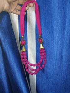 Handmade Purple Beaded Necklace
