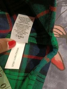 Wonder Nation Green Plaid Flannel Shirt