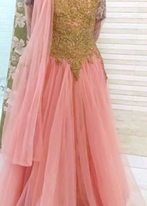Valentine Special Peach 🍑 Cindrella Gown..
