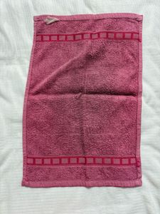 Pink Cotton Face Towel