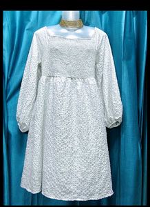 Zudio White A-line Dress.