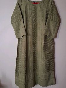 Elegant Olive Green Kurta