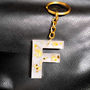 Letter F Keychain