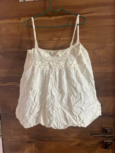 Off White Crochet Top