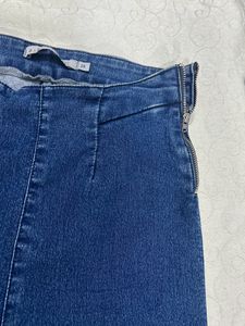 Navy Blue Jeggings W Chain