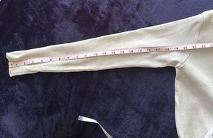 Cream Turtleneck Long Sleeve Top