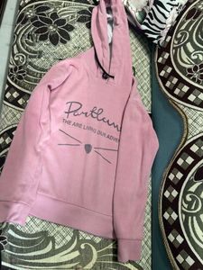 pink hoodie
