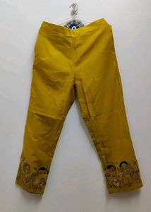 Yellow Printed Kurta
