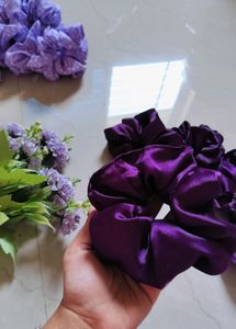 Set Of 6 Silk Scrunchies For Reselling Etc