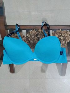 ELLE Blue Push-Up Bra