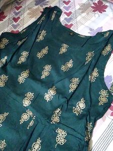 Summer Special Green Colour With Koti Gown