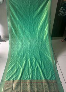 Pista Green Banarasi Type Saree