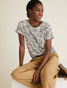 Marks &amp; Spencer Animal Print Tshirt For Women