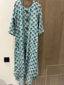 Block Print Maxi Dress