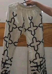 Elegant Black And Off White Co-ord Set