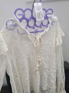 PROJECT EVE High-Neck Lace Top with Camisole