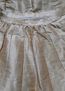 Top And Skirt Banarsi With Heavy Hand Work