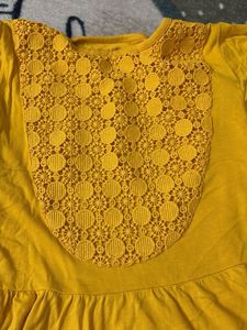 Girls&#39; Pineapple Denim Shorts Set