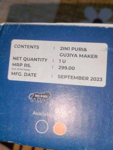 2 In 1 Puri And Gujiya Maker
