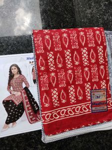 Madhay Batik Patiyala Material.