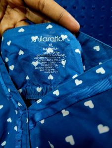 cute heart patterned dress🩵