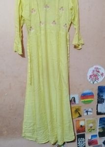 Elegant Yellow Colour Long Anarkali Suit For Women