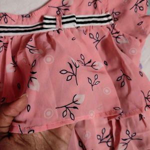 Cute Pink Floral Top