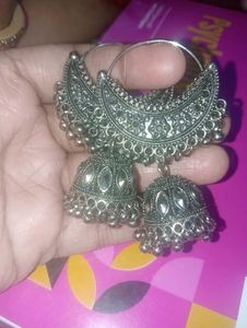 Oxidised Black Earings
