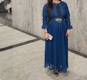 Teal Blue Color Dress
