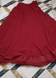 Red Georgette Lehenga