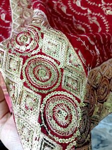 Elegant Maroon &amp; Gold✨ Saree