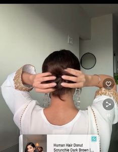 Nish Brand Real Hair Bun (brand New With Box)