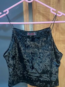 Candy Crush Black Velvet Top