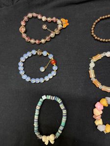 Set of 10 Beaded Bracelet