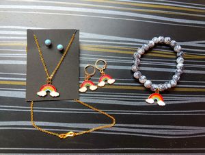 Beautiful Rainbow Charm Jewellery Combo Offer ❤