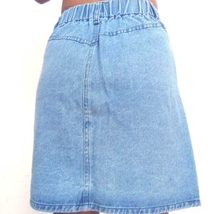Vintage Light Blue Denim Skirt