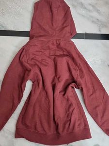 Cool Maroon Zip-Up Hoodie
