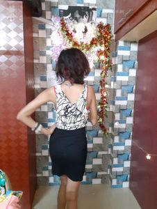 Women Cotton Printed Bodycon Dress