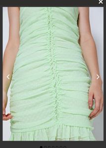 Cute mint green ruched dress