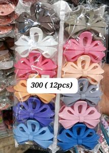 Cute Bow Hair Ties - 12 Pack