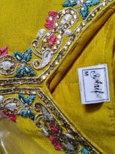 Brand New Mustard Chiffon Suit (Not Used)