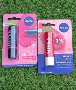 Combo Of 2 Nivea Lip Balm