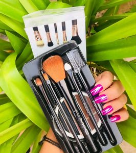 Mirror And Makeup Brush Set