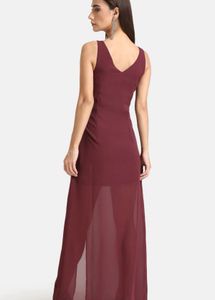 Kazo Embellished V-neck Gown Dress (XL)