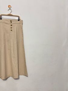 Beige Denim Skirt