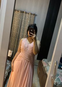 Elegant Ethnic peach gown🎀🦋💕