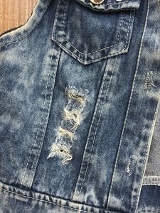Back Bow Sleeveless Denim Vest